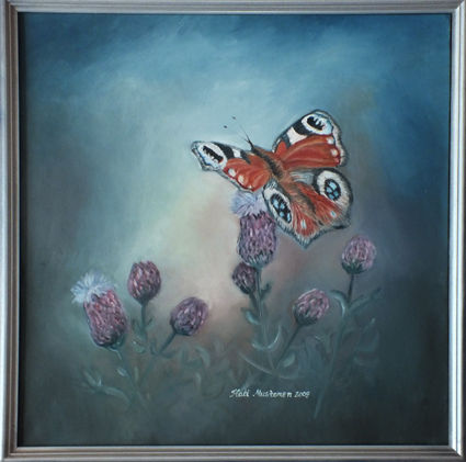 Neitoperhonen, Kati Mustosen öljyvärimaalaus vuodelta 2009